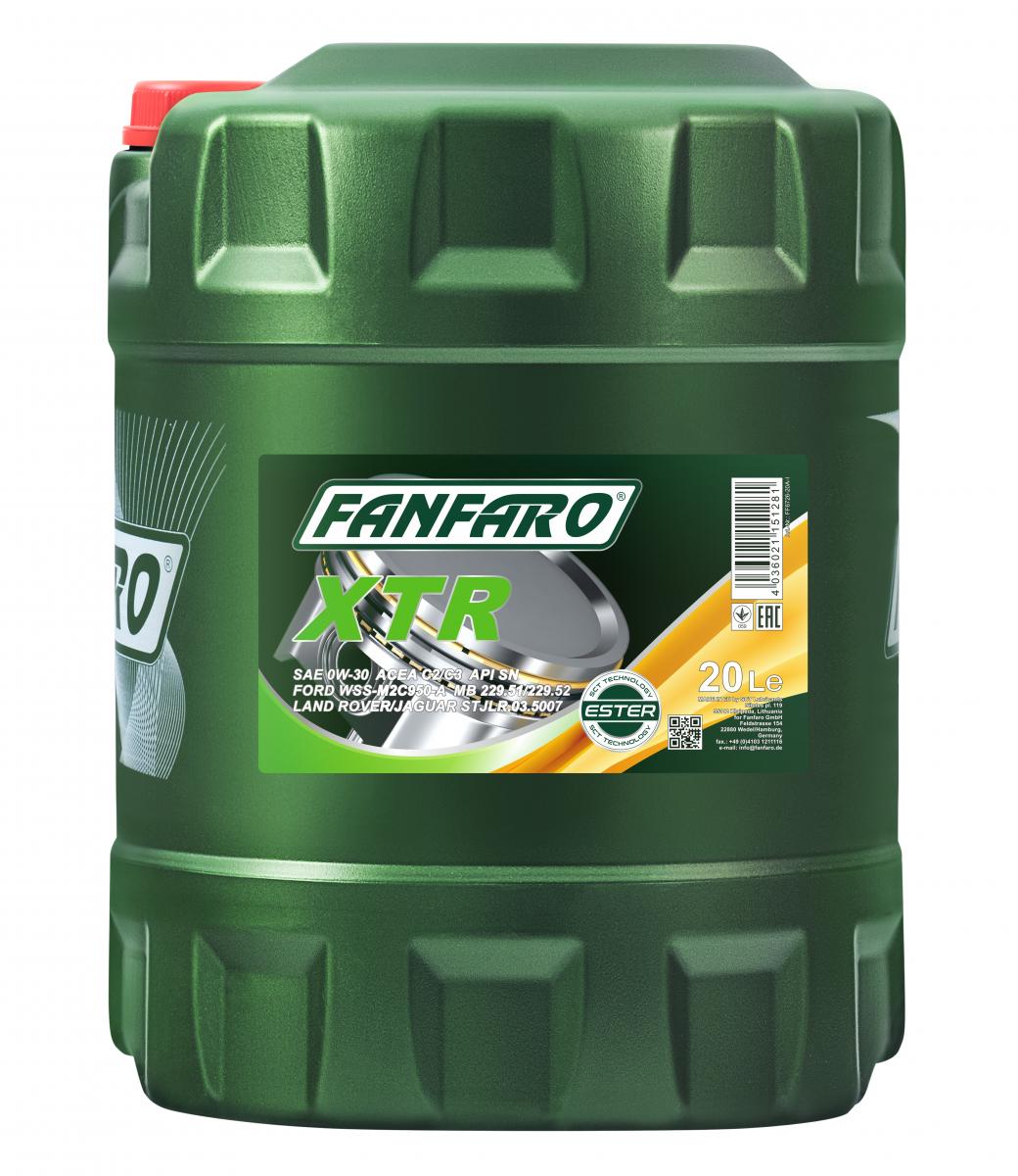 A Premium Fully Synthetic 0W30 C2 C3 Ford Landrover Mannol Fanfaro Engine Oil Fluid FMC front packet