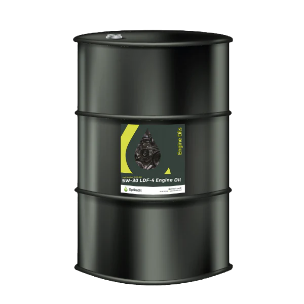 OptimOil Premium Purity Base Oil High Quality A Premium Fully Synthetic TS17 5W30 UHPD LOW SAPS E6 E9 E8 E11 Volvo Scania Mercedes DAF Cummins Engine Oil Fluid LDF4 front packet
