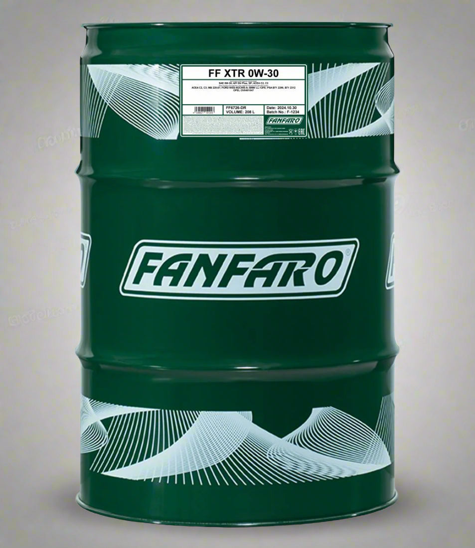 A Premium Fully Synthetic 0W30 C2 C3 Ford Landrover Mannol Fanfaro Engine Oil Fluid FMC front packet