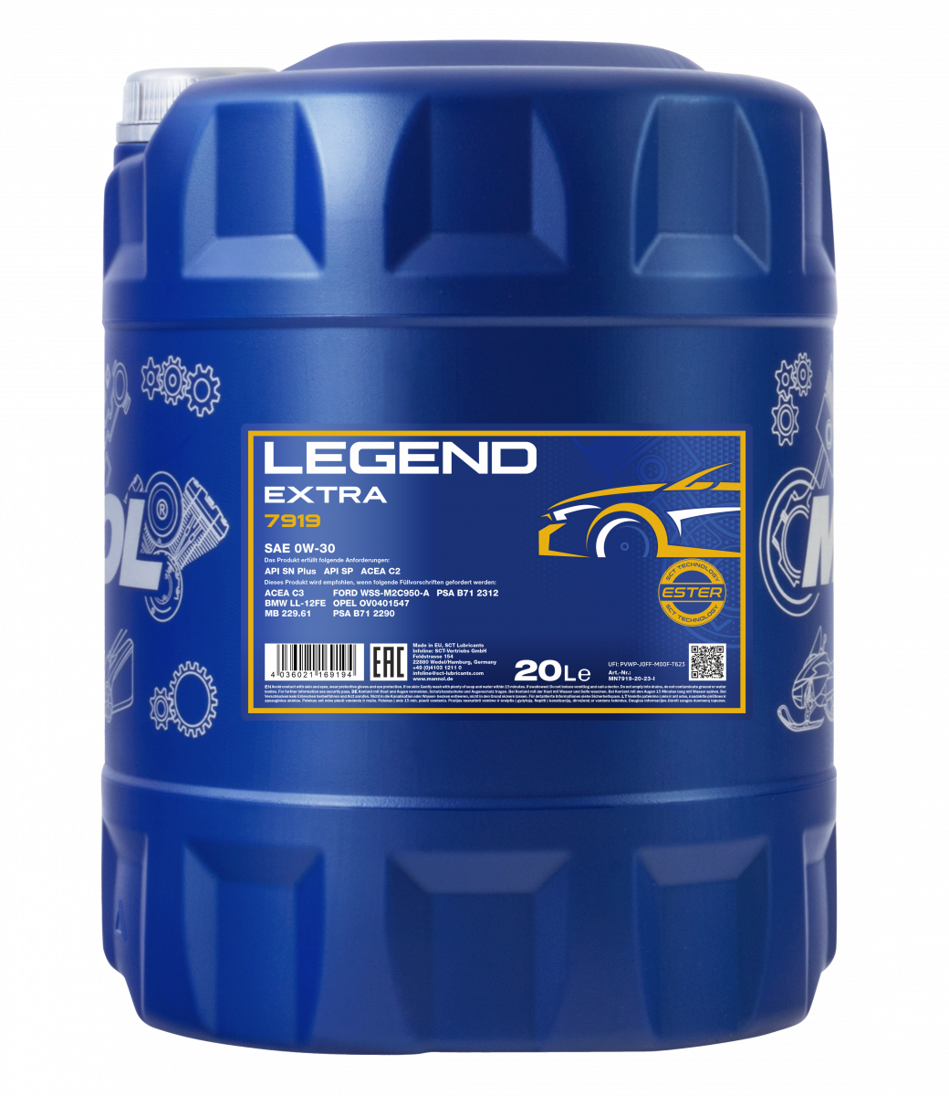 Mannol Legend Extra 0W30 A Premium Fully Synthetic 0W30 C2 C3 Ford Landrover Mannol Fanfaro Engine Oil Fluid FMC front packet
